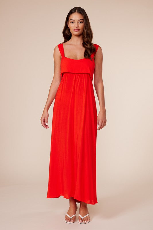 Red Verona Maxi Dress